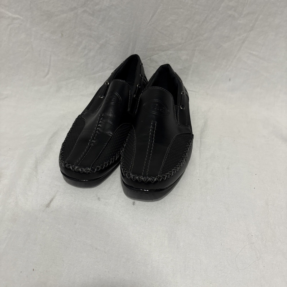 WALGATE Black Loafers Shoes‎ 9102 Slip-On Dress Shoes Men's Sz 9